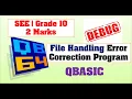 Debugging File Handling QBasic Program