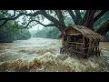 Download Lagu 60-Day Challenge:Building a Tree Shelter to Survive the Flood Season Using Primitive Tools,Bushcraft