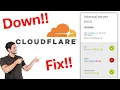 How to fix Cloud flare error 2025 cloud flare server error fix internal server 2025