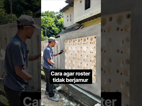 cara pasang roster agar tidak belang dan tidak berlumut #tips #renovation #roster #rumahidaman