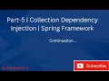 05 collection injection Dependecy Injection Setter Injection Constructor Injection
