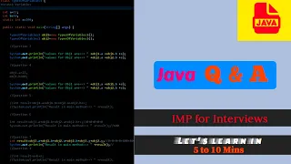 IMP Java Interview Questions and Answers on Types of Variables Static and Instance variables
