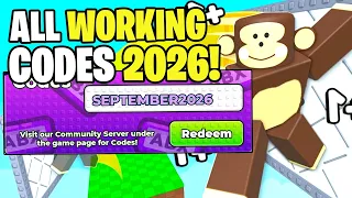 *NEW* ALL WORKING CODES FOR +1 SPEED MONKEY ESCAPE IN 2026! ROBLOX +1 SPEED MONKEY ESCAPE CODES!