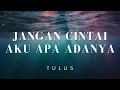 Jangan Cintai Aku Apa Adanya - Tulus (Lirik)
