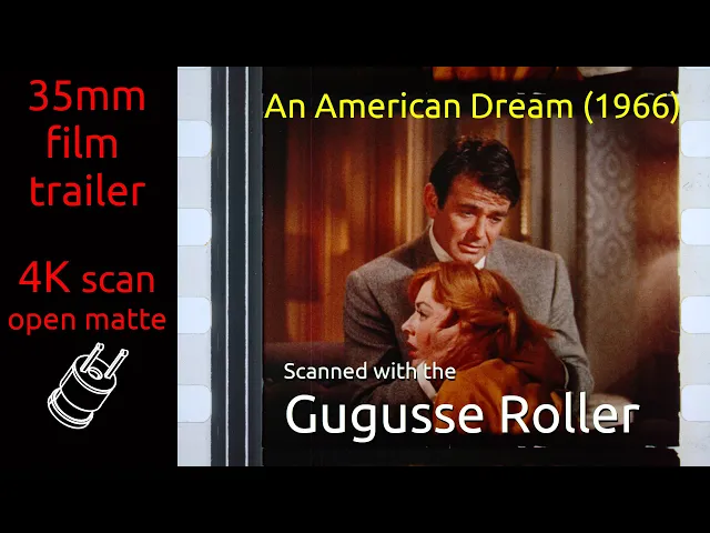 An American Dream (1966) 35mm film trailer, flat open matte, 4K