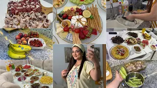 هاجر جيجا| العودة بعد غياب🥹اول مرة يجيني شيخي😍وصفات ومقبلات❤️وش طيبت، تنظيف، اجواء، لمة مع سلافاتي✨