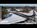 Road conditions remain a concern as crews treat slick spots