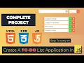 Todo Vanilla JS Part 1 HTML and Description