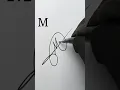 Download Lagu M signature making very easy #signaturestyle #howtosign #trendingshorts