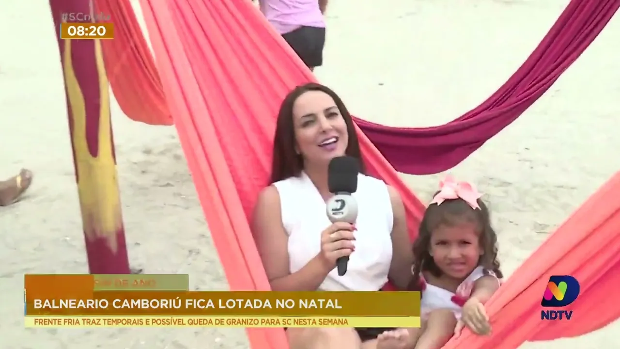 Balneário Camboriú teve alta na ocupação dos hotéis e na areia da praia Central