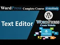 Tiny MCE Advanced Text Editor WordPress Complete Course in