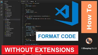 How To Format Code in Visual Studio Code No Extensions Needed