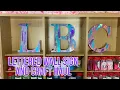 Craft store inspiration AND letter wall sign Hobby Lobby craft haul and Branded sign for my shop