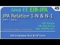 JPA OneToMany Part 10 - Edit Employee JSP JavaEE EJB JPA Tutorials