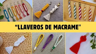 🔑DIY Llaveros de Macrame (paso a paso) | DIY Macrame Keychains Tutorial