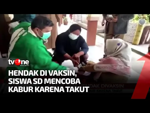 Siswa SD di Tangerang Mencoba Kabur Saat Hendak Divaksin