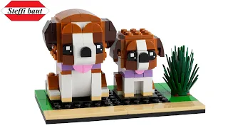 LEGO Brickheadz Pets 40543 St  Bernard unboxing & build