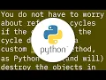 Circular reference in python