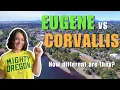 Living in Eugene OR vs Living in Corvallis OR Where should I move