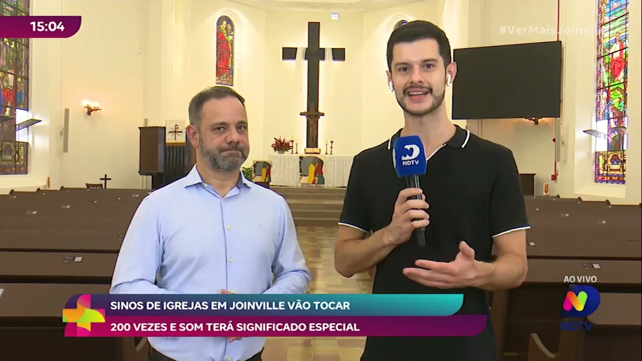 Sinos de igrejas em Joinville vão tocar 200 vezes e som terá significado especial
