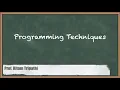 Programming Techniques-Microprocessors and Applications-Hindi