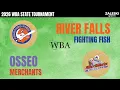 Osseo vs River Falls 2026 State WBA Baseball