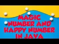 Magic number and Happy number Programs in Java icse and isc