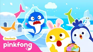 [NEU] Hai-Families Party Chaos!  | Baby-Hai Versteckspiel | Pinkfong! Kinderlieder