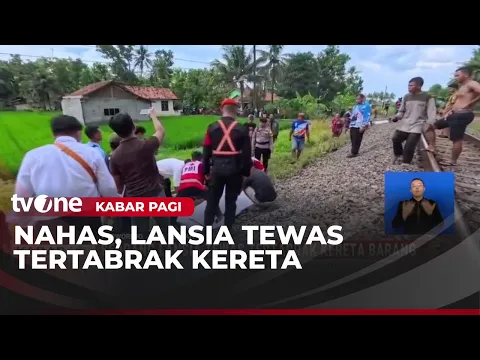 Seorang Lansia Tewas Tertabrak Kereta Barang di Purworejo