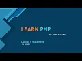 Logical If Statement PHP TUTORIAL