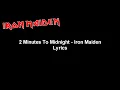 Download Lagu 2 Minutes To Midnight - Iron Maiden Lyrics Video (HD)