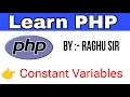 Constants variables tutorial in php Define php constants variables with live example in hindi