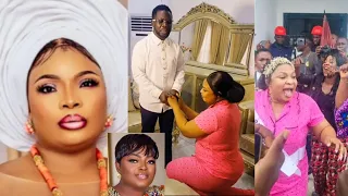 alhaja kneeling for a pastor fans drag actress laide bakare as she did this funke akindele