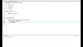 Java Tutorial Access Levels public private
