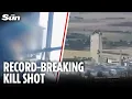 Download Lagu Ukrainian sniper wipes out TWO Russians with single bullet \u0026 breaks kill shot world record