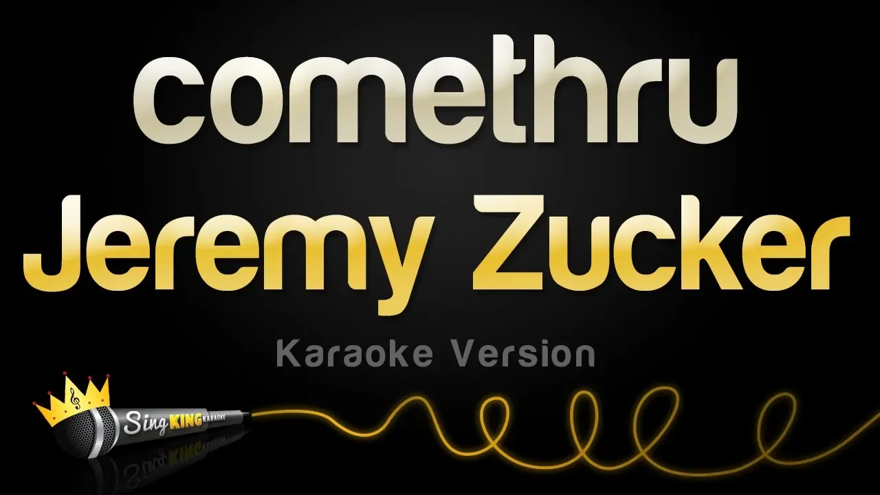 Jeremy Zucker - comethru (Karaoke Version)