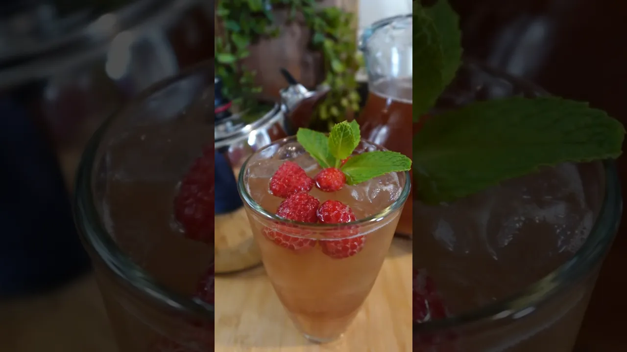 T Negro con Frambuesas - #IcedTea #recetasroyalprestige #recetas #cocina