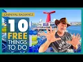 10 Complimentary Things to do on Carnival Radiance