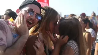 Girls Kissing at Pride Parade