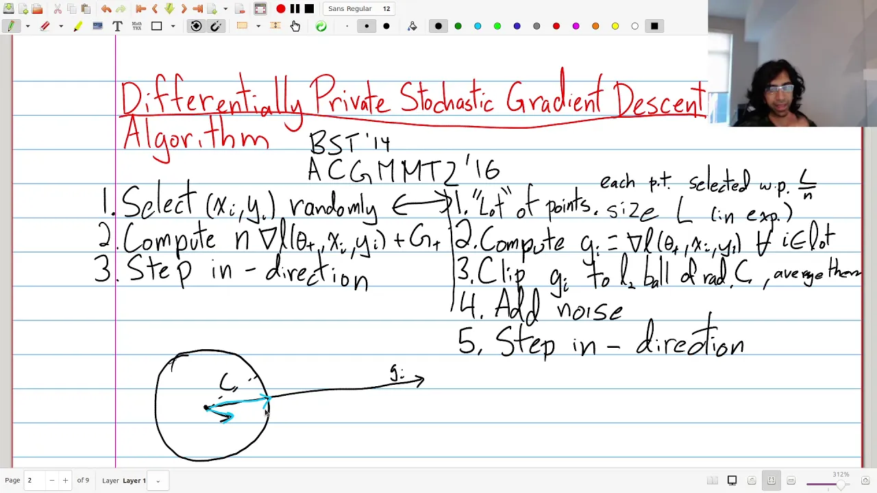 Lecture 14B: Modern Private ML - Differentially Private Stochastic Gradient Descent