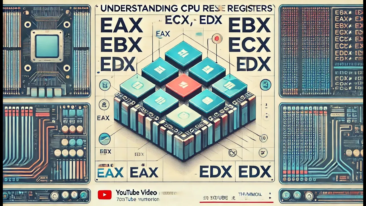 Assembly Language Understanding CPU Registers EAX, EBX, ECX, EDX