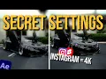 The ONLY 4K Export Settings You Need for Instagram YouTube Shorts After Effects Tutorial