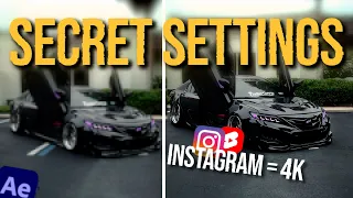 the only 4k export settings you need for instagram u0026 youtube shorts after effects tutorial