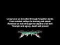 DragonForce - Three Hammers | Lyrics on screen | Full HD