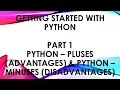 Getting Started with Python - Part I Python
