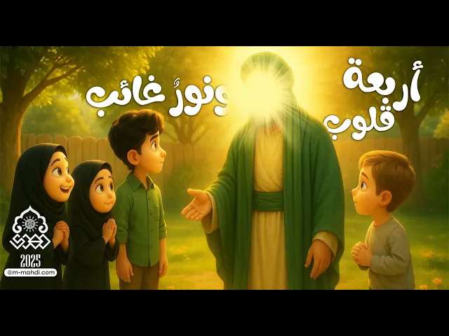 ⁣أربعة قلوب ونورٌ غائب