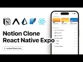 Building a Notion Clone with React Native Expo Prisma Local-First Tutorial