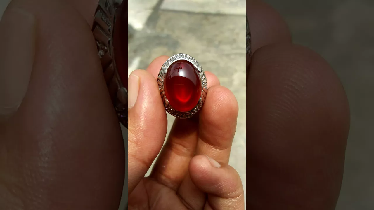 Batu Akik Red Baron | Red Carnelian Chalcedony