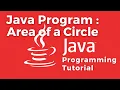 Java Program to determine the Area and Circumference of a circle - JOptionPane Numeric Strings
