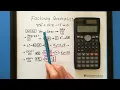 Scientific Calculator Factoring Quadratics